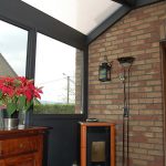 Aluminium conservatory roof manufactured using smart profile