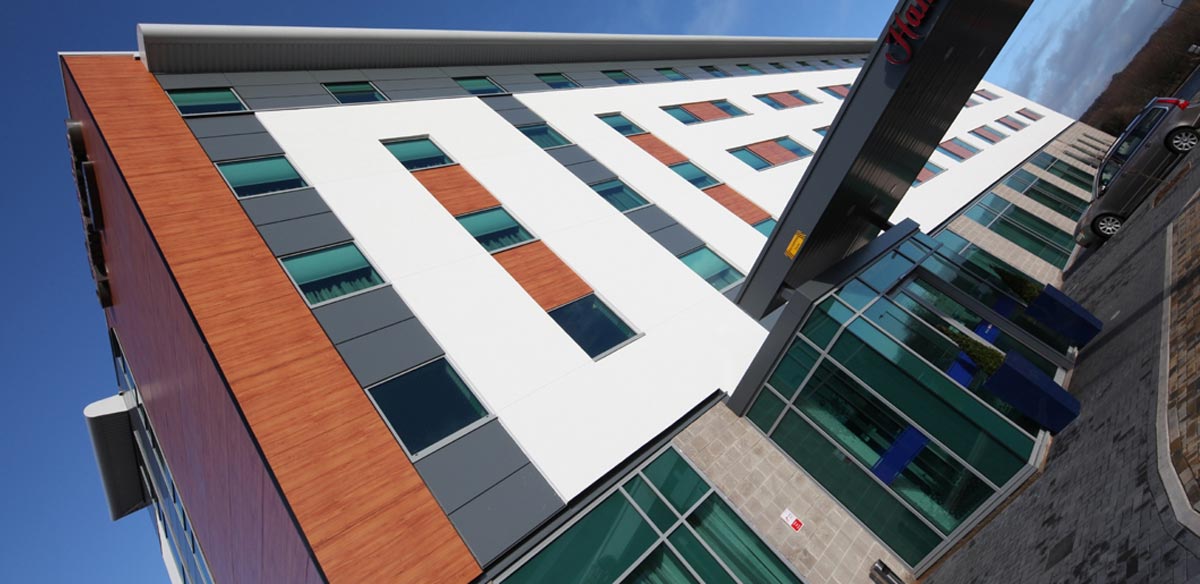 Aluminium windows installed on large commercial projects