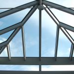 Glass aluminium conservatory roof