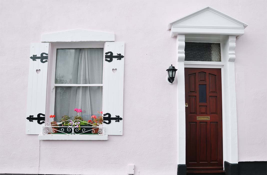 Decorative plastic door canopy