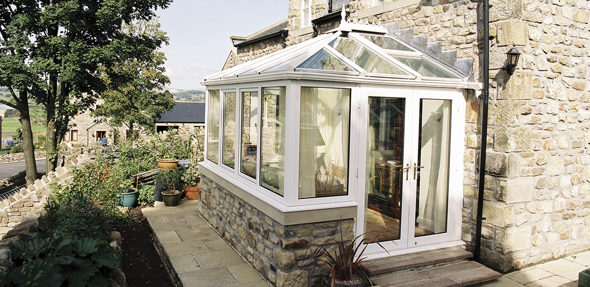 Small edwardian uPVC conservatory