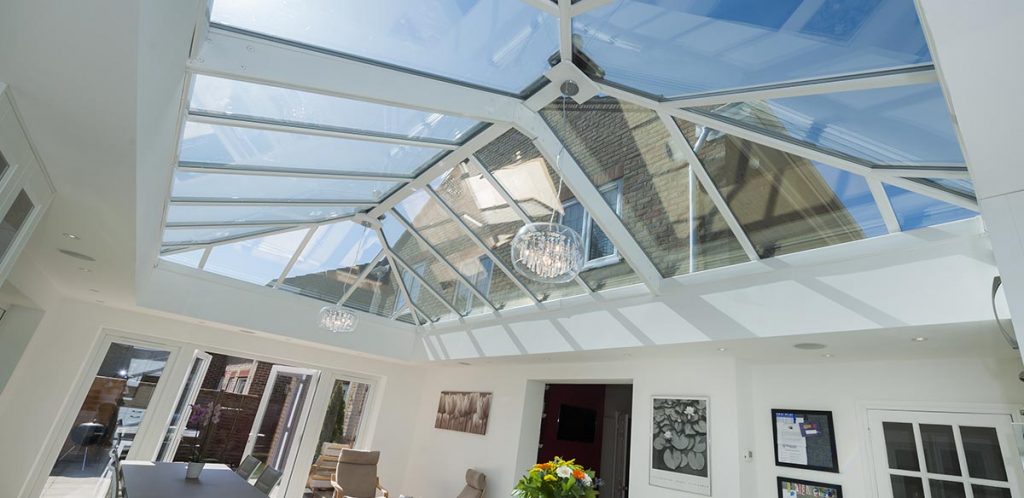 Conservatory roof with solar control glazing supplied and installed
