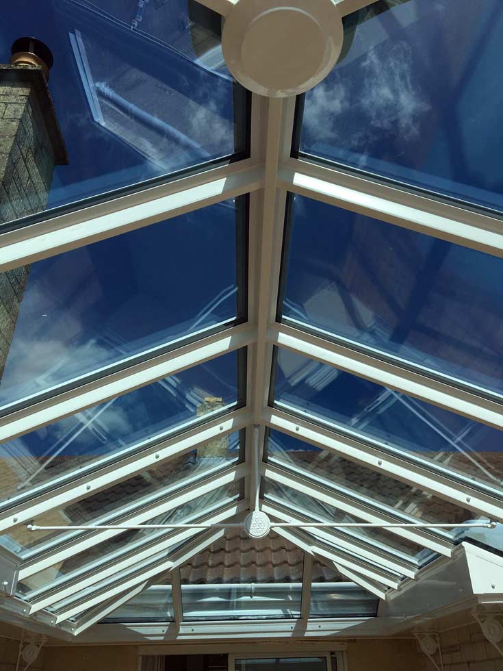 uPVC roof with Pilkington Activ self-clean glass