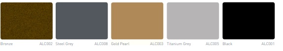 aluminium window colours