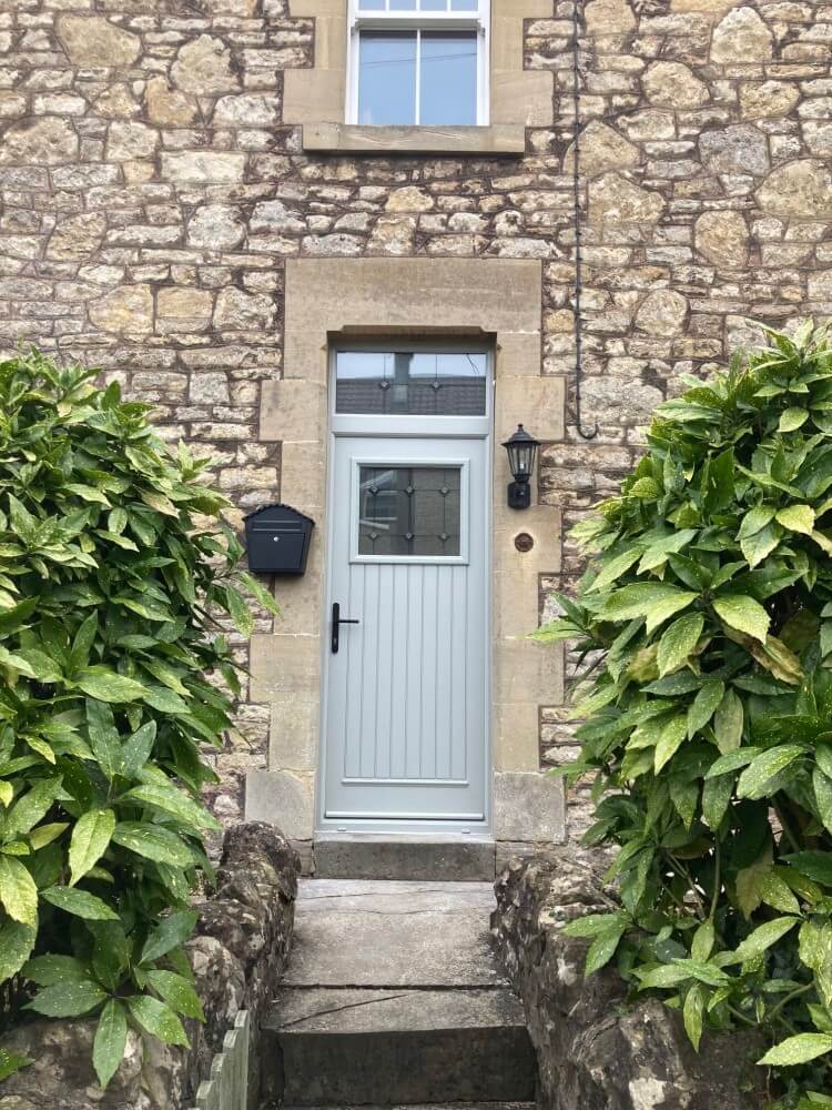 agate grey door