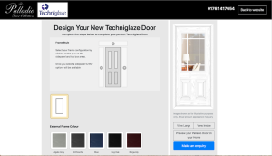 screenshot of door designer app